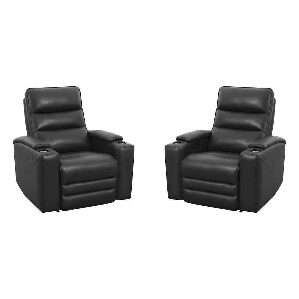Nexus Autumn Black Zero Gravity Power Recliner P3 Two Pack