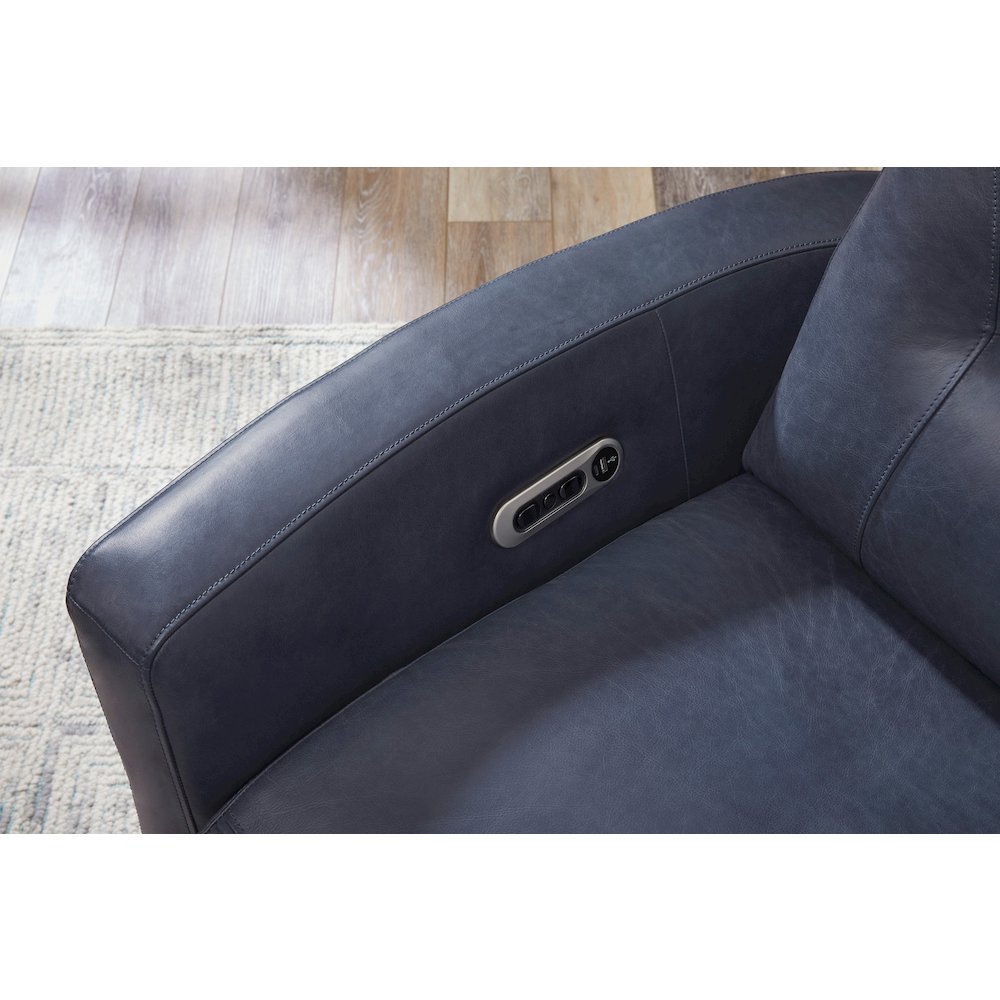 Remmington - Vintage Navy Power Swivel Glider Recliner P2 Two Pack