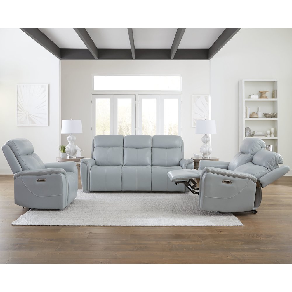 Cascade - Seamist Grey Power Recliner Two Pack