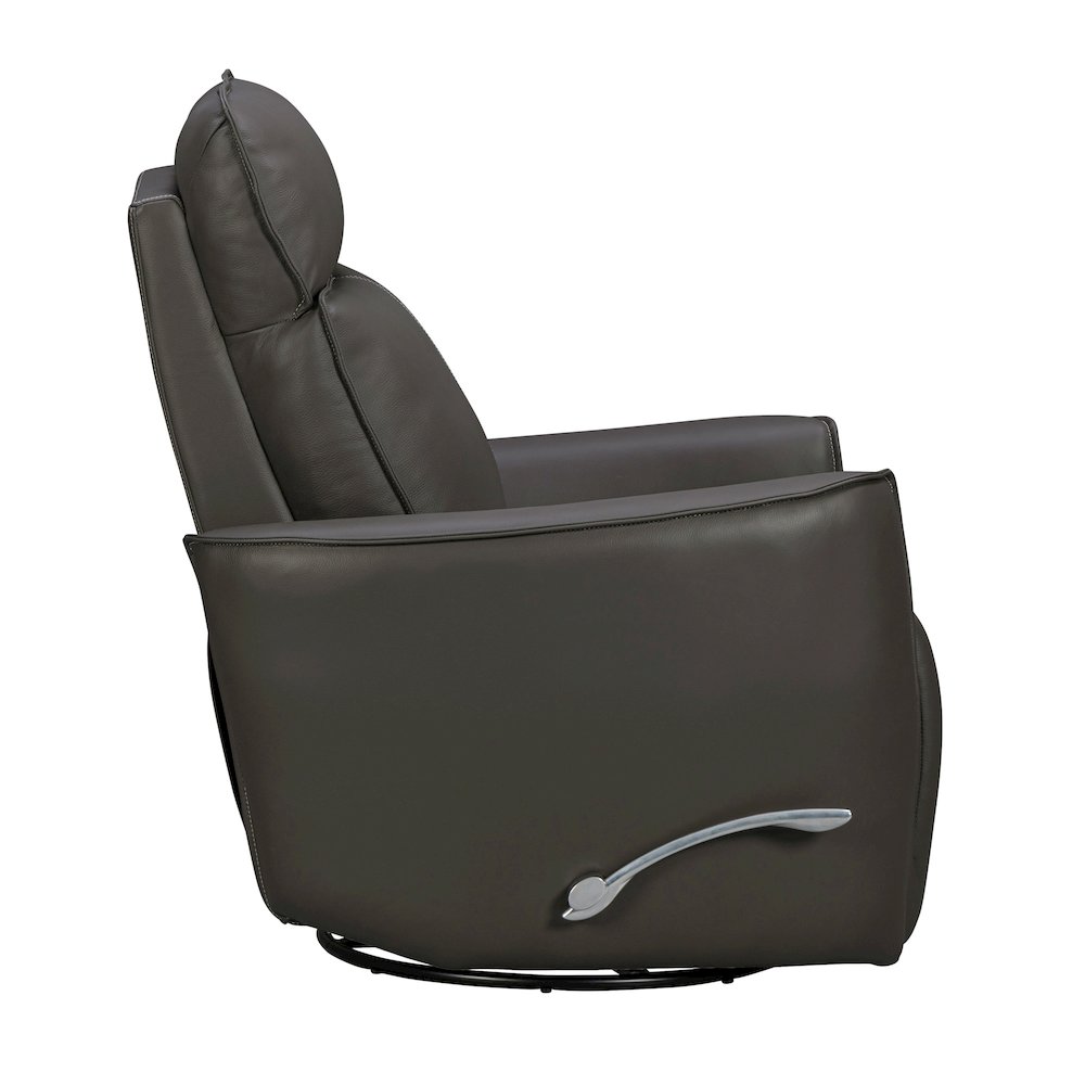 Roxy Abby Dark Grey Manual Swivel Glider Recliner