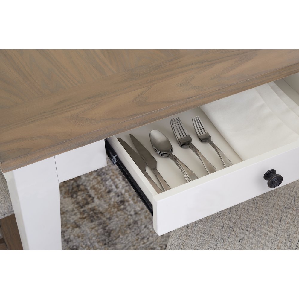 Modern Dining 60 In. Rectangular Extendable Dining Table