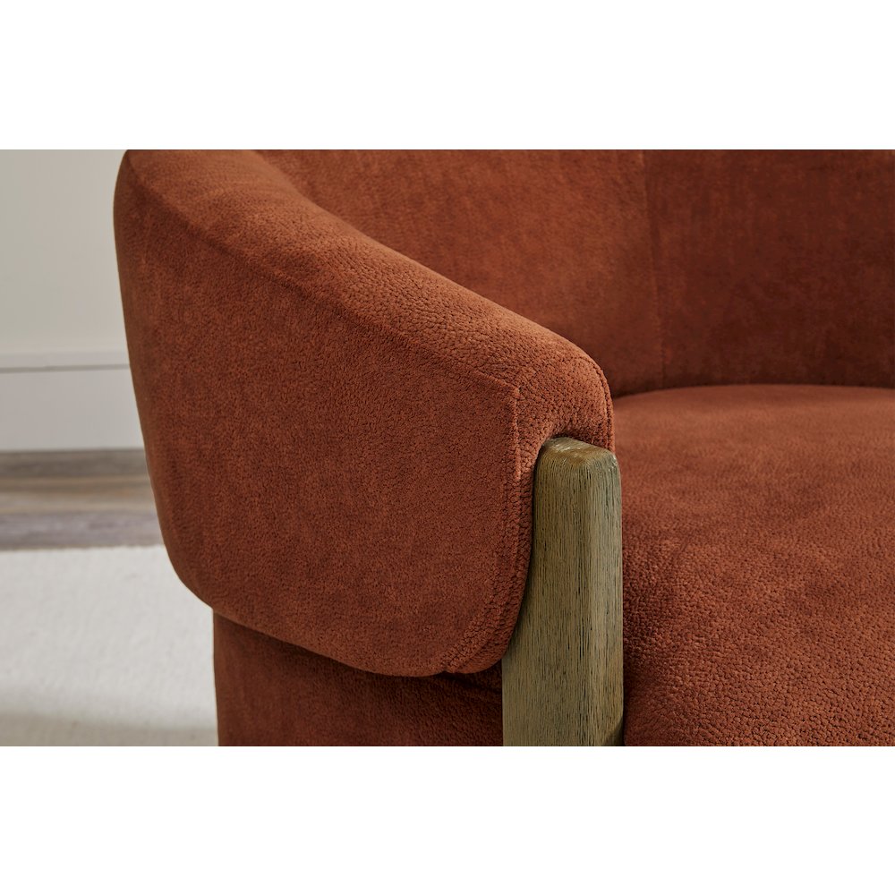 Finley - Island Rust Swivel Accent Chair Two Pack