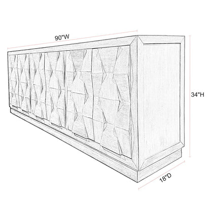 Cortina - Black Tea 90" Console