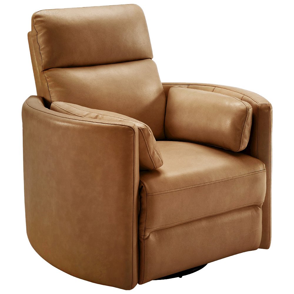 Radius Vintage Caramel Power Swivel Glider Recliner