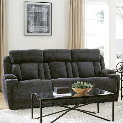 Dalton - Lucky Charcoal Power Reclining Sofa and Two Recliners
