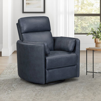 Radius Vintage Navy Power Swivel Glider Recliner