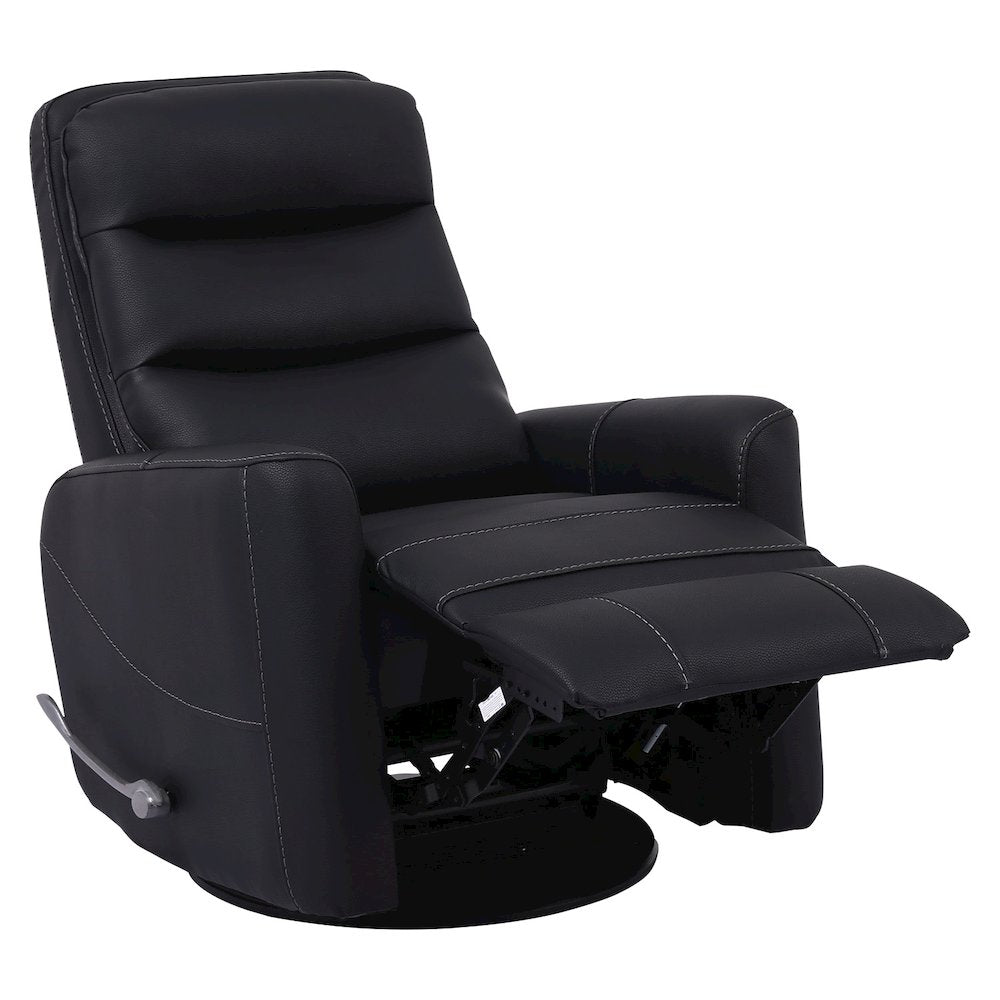 Hercules - Black Swivel Glider Recliner Two Pack