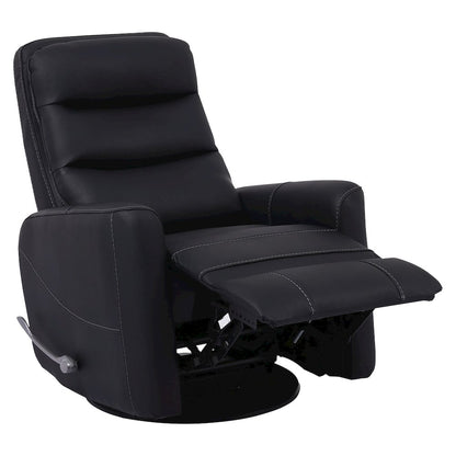 Hercules - Black Swivel Glider Recliner Two Pack