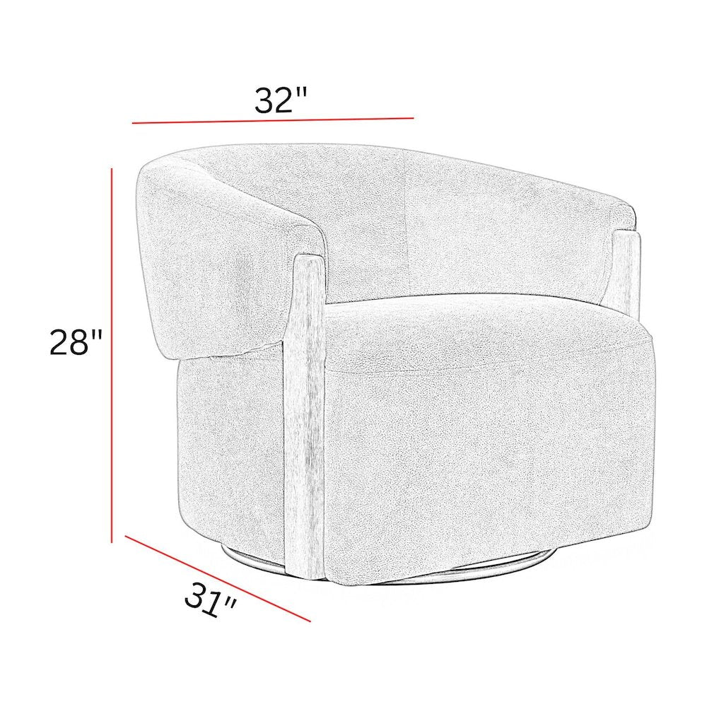 Finley - Island Rust Swivel Accent Chair Two Pack