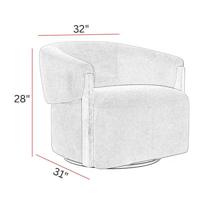 Finley - Island Rust Swivel Accent Chair Two Pack