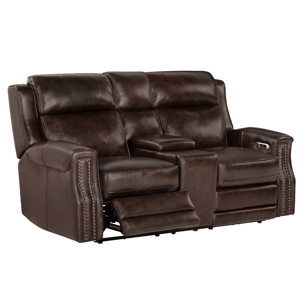Hensley Smooth Espresso Power Loveseat