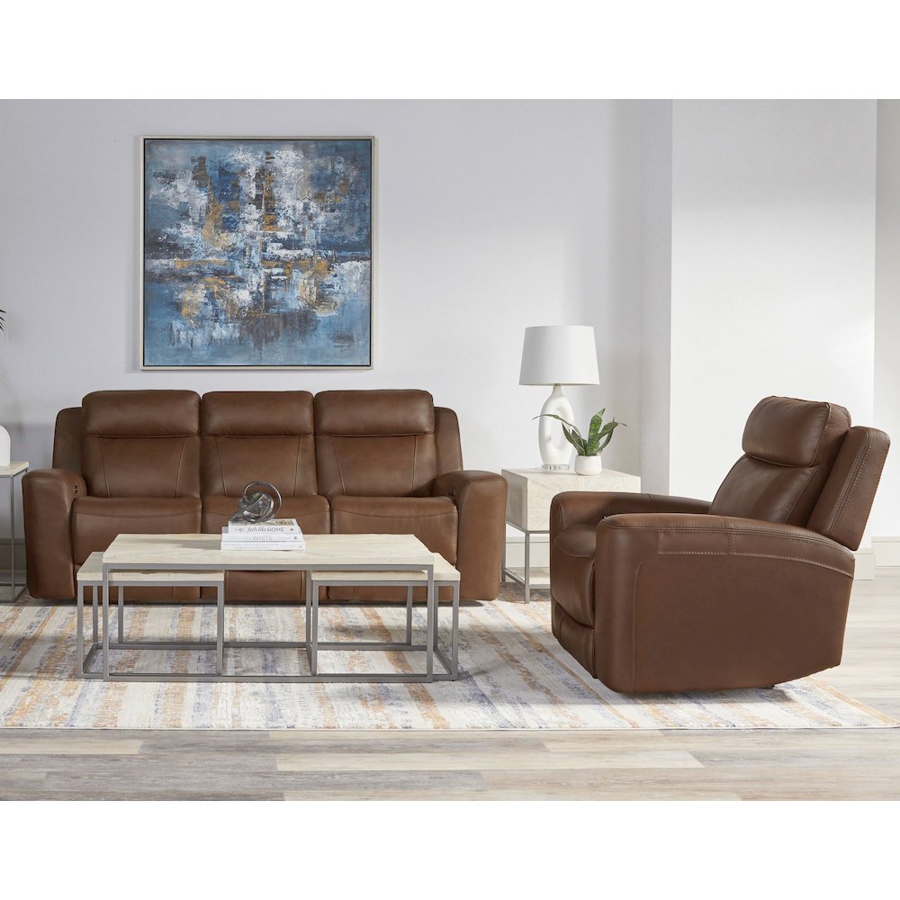 Calgary - Autumn Umber Power Reclining Sofa and Recliner