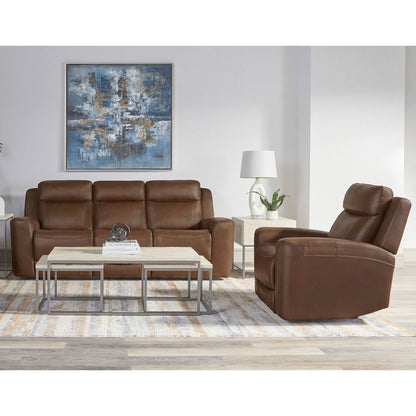 Calgary - Autumn Umber Power Reclining Sofa and Recliner
