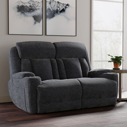 Dalton - Lucky Charcoal Power Reclining Loveseat