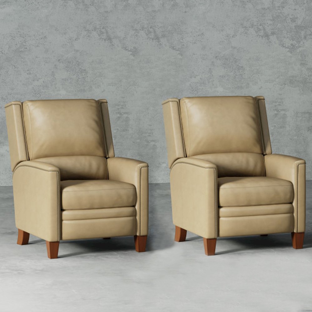 Connor - Luxe Latte Power Cordless High Leg Recliner P2 Two Pack