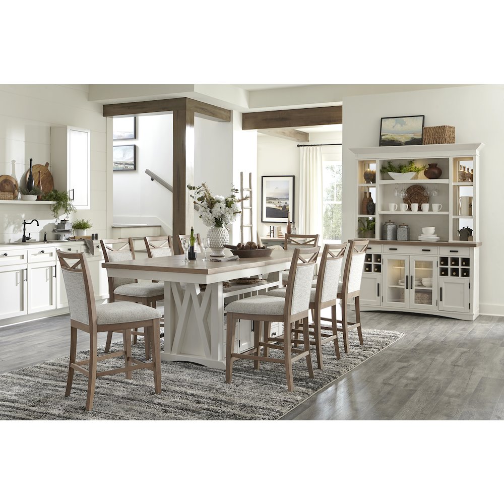 Modern Dining Upholstered Counter Chair Two Pack