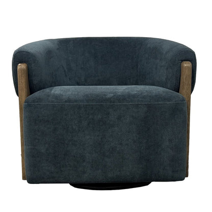 Finley - Island Teal Swivel Accent Chair Two Pack