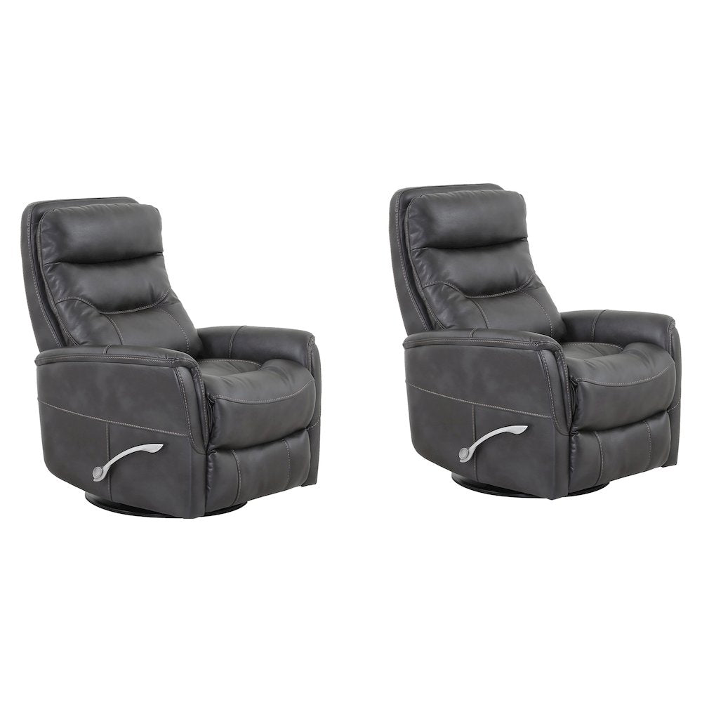 Gemini - Flint Swivel Glider Recliner Two Pack