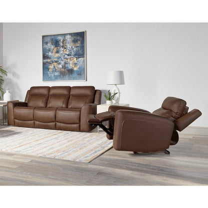 Calgary - Autumn Umber Power Reclining Sofa and Recliner