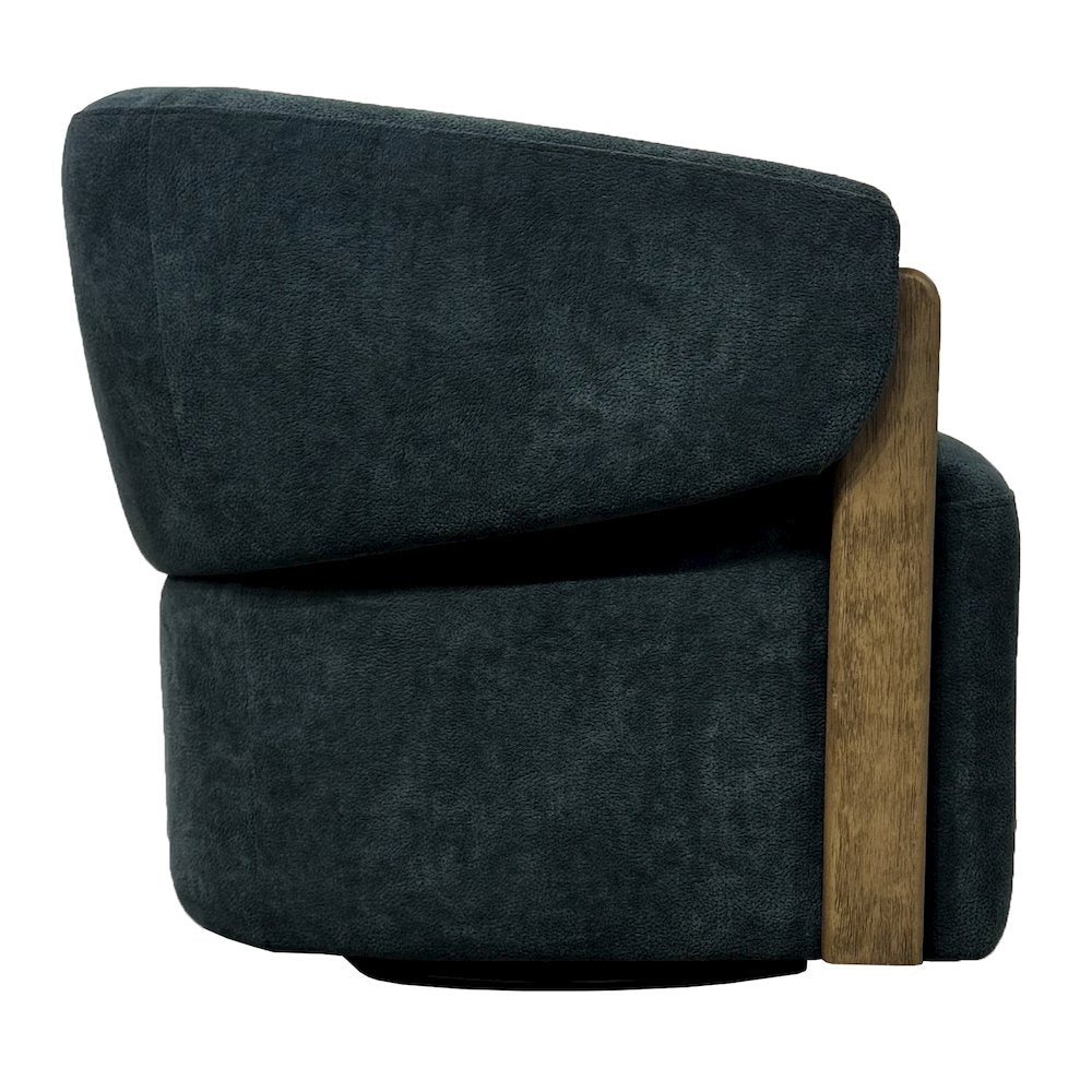 Finley - Island Teal Swivel Accent Chair Two Pack