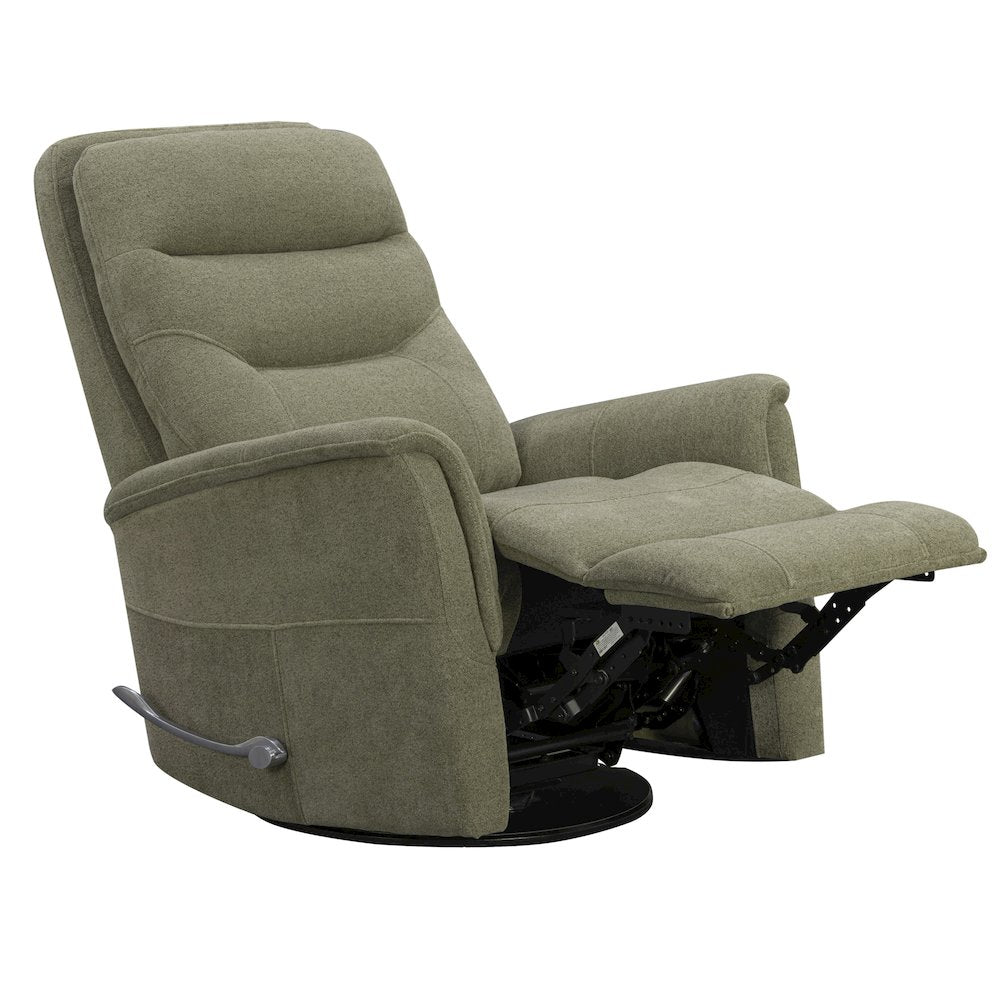 Gemini Snazzy Olive Manual Swivel Glider Recliner