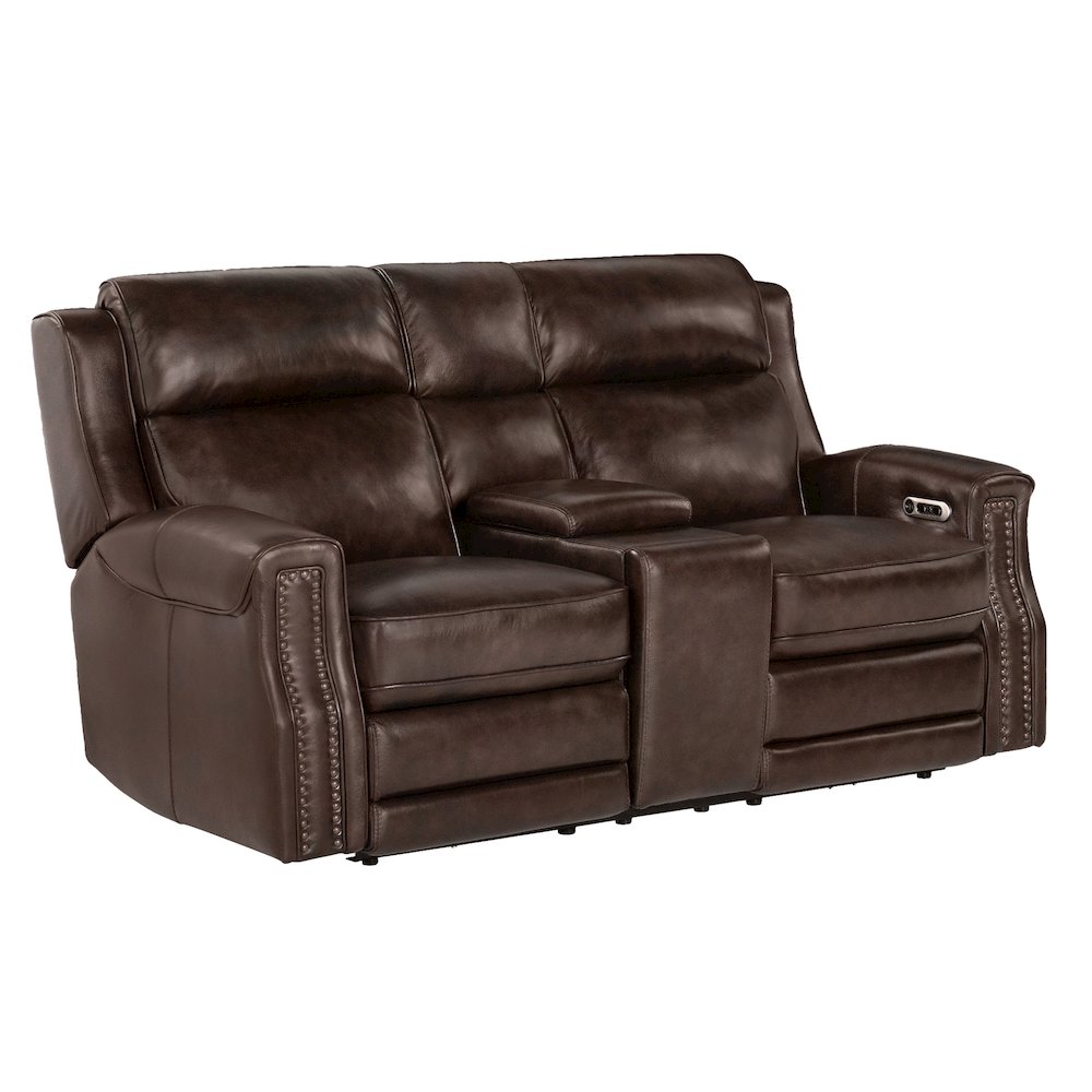Hensley Smooth Espresso Power Loveseat