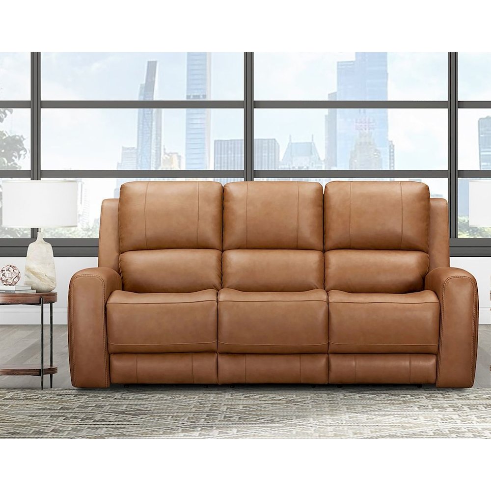 Belmont Lyric Caramel Zero Gravity Power Reclining Sofa and 2 Recliners