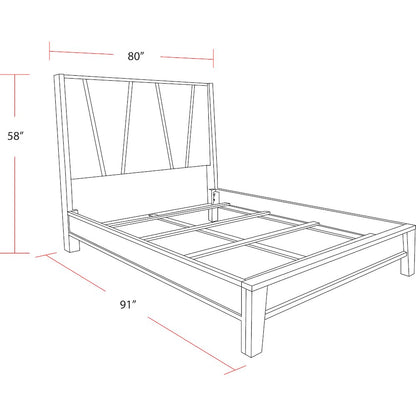 Pure Modern Bedroom King Panel Bed