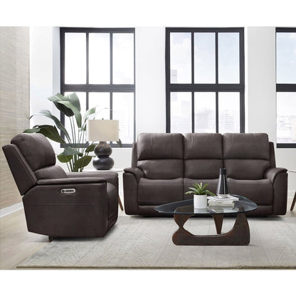 Easton Steamboat Brown Zero Gravity Power Reclining Sofa and Recliner