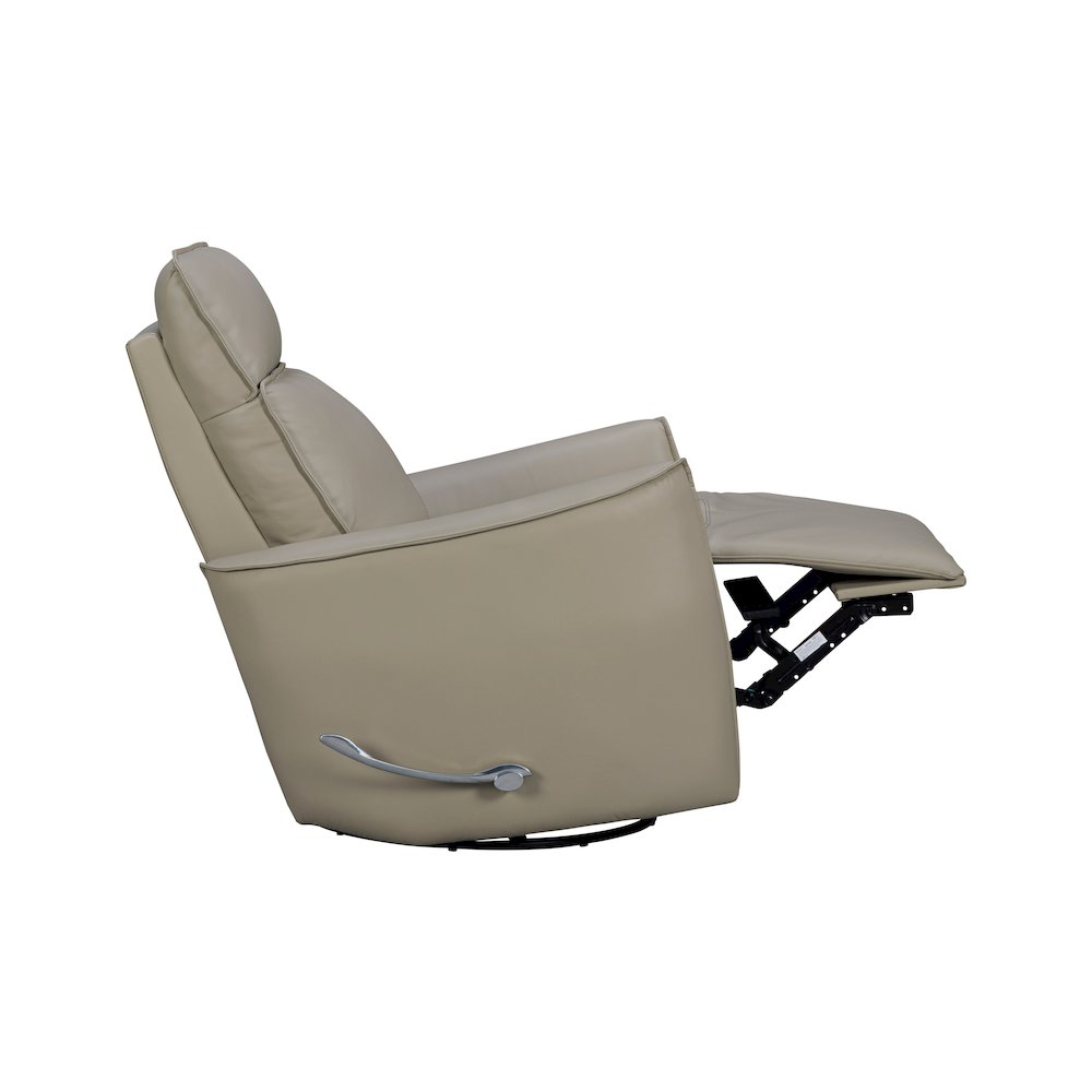 Roxy Abby Light Grey Manual Swivel Glider Recliner