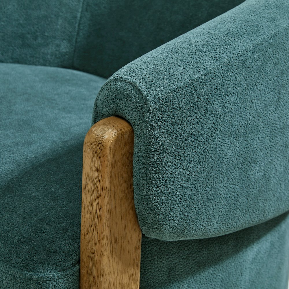 Finley - Island Teal Swivel Accent Chair Two Pack
