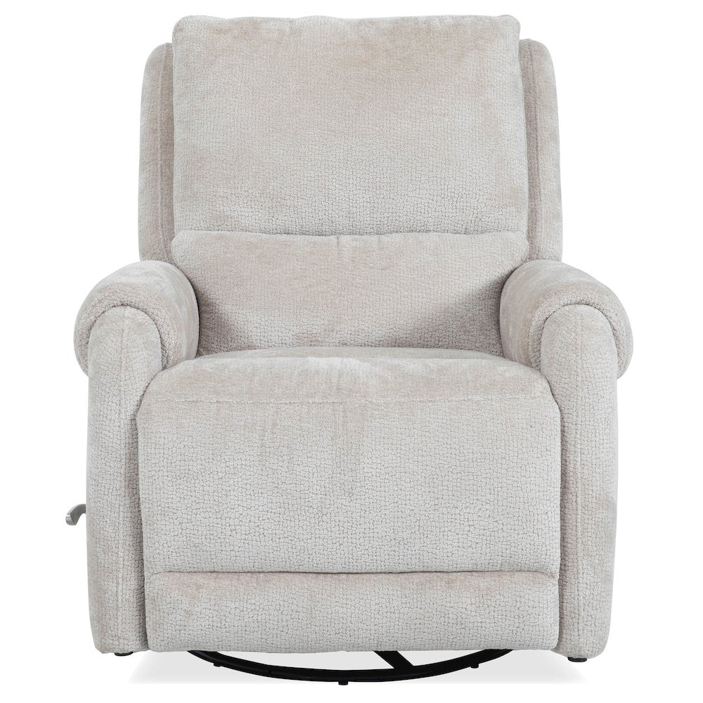 Gentry - Ecru Mist Manual Swivel Glider Recliner Two Pack