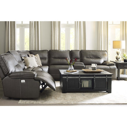 6 Piece Modular Power Reclining Sectional with Power Adjustable Headrests