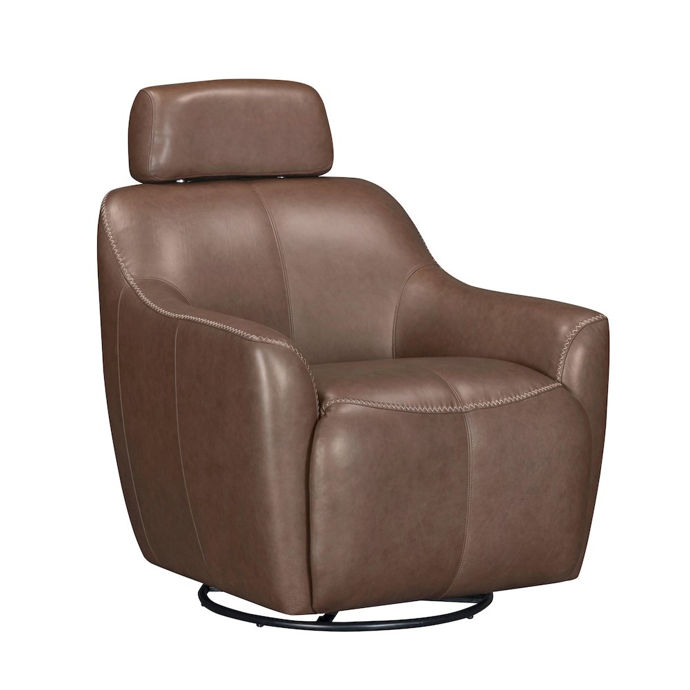 Miles Renaissance Tobacco Swivel Gliding Accent Chair