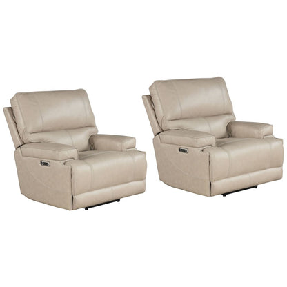 Whitman - Verona Linen - Powered By Freemotion Cordless Power Recliner Two Pack