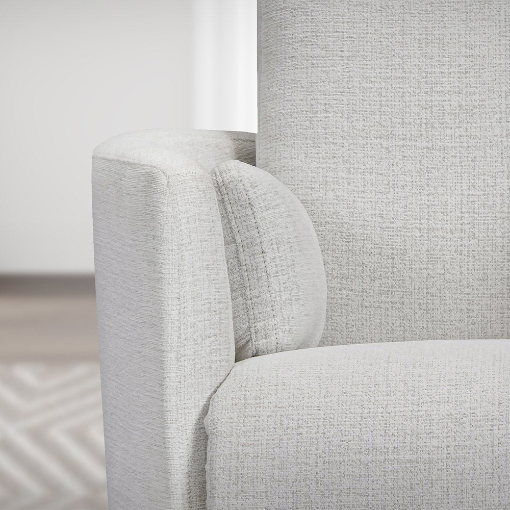 Turner Acadia White Manual Swivel Glider Recliner