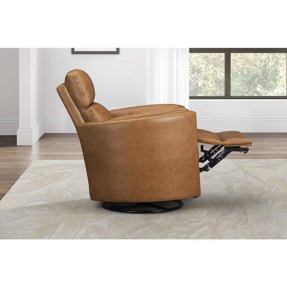 Radius Vintage Caramel Power Swivel Glider Recliner