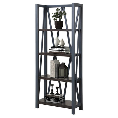 Modern - Denim Etagere Bookcase