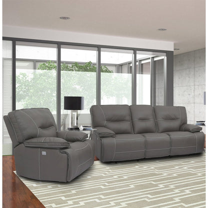 Spartacus - Haze Power Reclining Sofa and Recliner