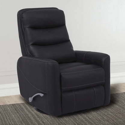 Hercules - Black Swivel Glider Recliner Two Pack