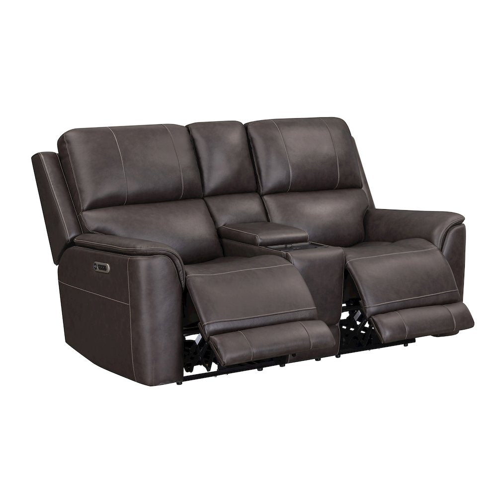 Easton Steamboat Brown Zero Gravity Power Reclining Sofa Loveseat and Recliner