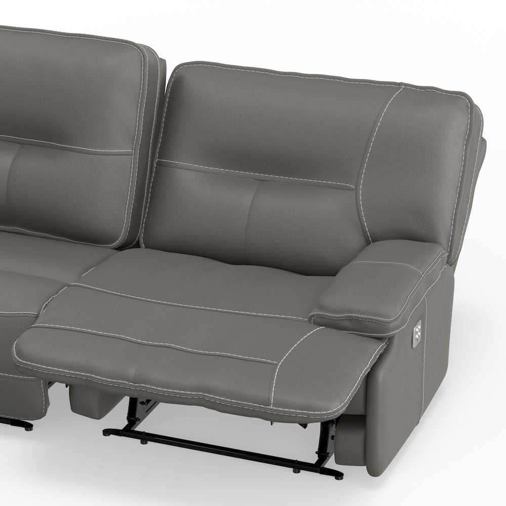 6 Piece Modular Power Reclining Sectional with Power Adjustable Headrests