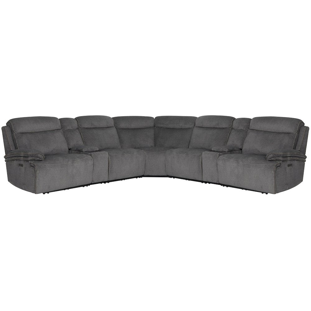 Alpine - Airy Midnight 7 Piece Zero Gravity Power Reclining Sectional