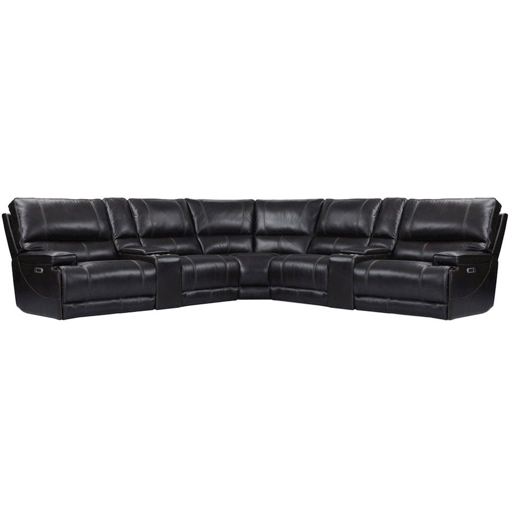 Verona Coffee - Powered By Freemotion 7 Piece Modular Power Reclining Sectional