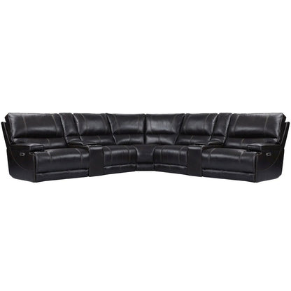 Verona Coffee - Powered By Freemotion 7 Piece Modular Power Reclining Sectional