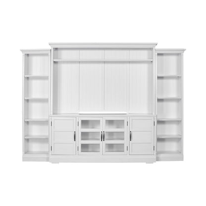Shoreham - Effortless White 4 Piece Entertainment Wall