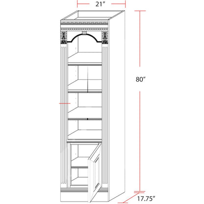 Huntington 21 In. Open Top Bookcase