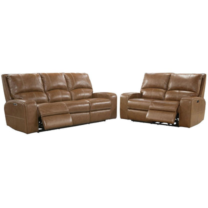 Swift - Bourbon Power Reclining Sofa and Loveseat