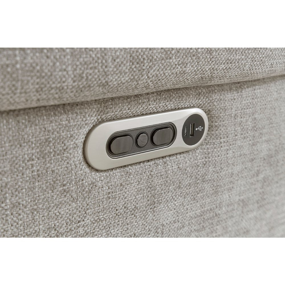 Richland - Bristol Grey Power Recliner Two Pack