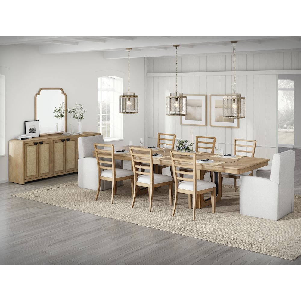 90 In. Console with Reversible Panel Doors